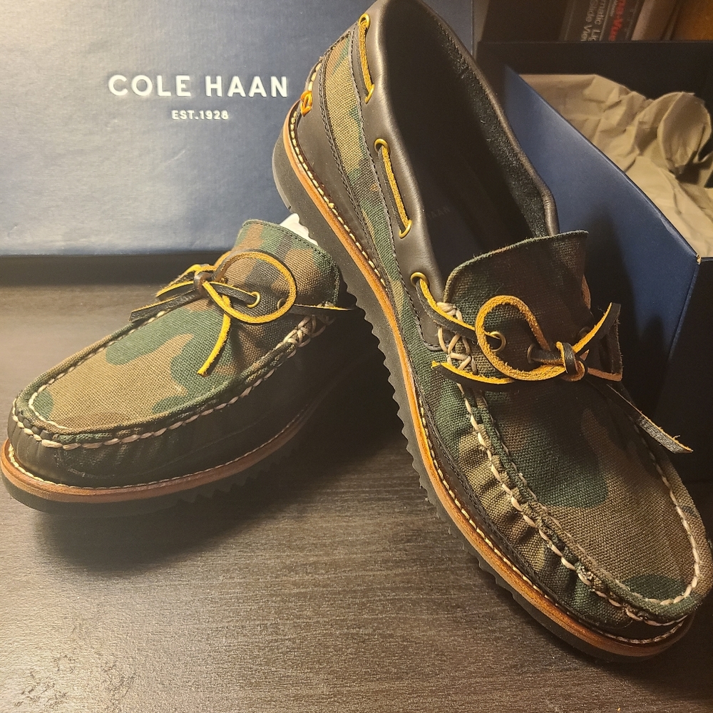 Cole Haan Pinch Rugged Camp Moccasin, Men's Size 7, Camouflage